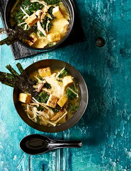 Msov Sup Miso soup with crispy smoked tofu — CookShelf
